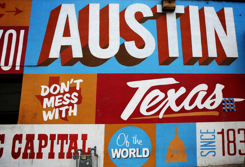 austin texas, austin mural, capital of texas, SXSW, visitors of austin