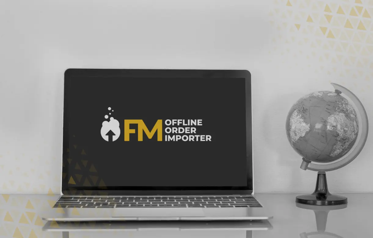 image of laptop with FM logo