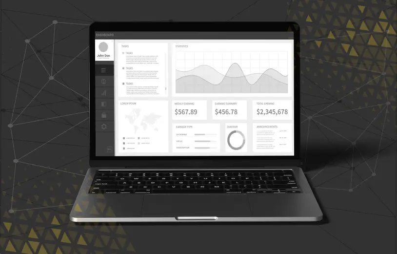 laptop showing an account based marketing dashboard